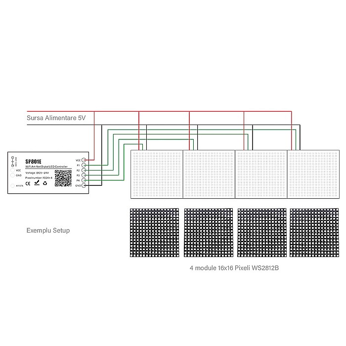 Controller Art-Net SP801E WiFi led pixel [3]