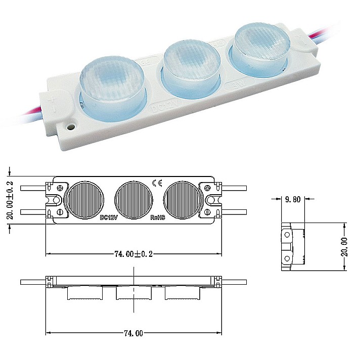Modul led 3w cant edge [3]