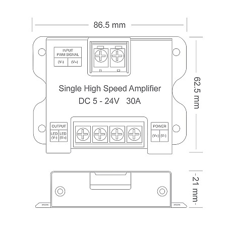 Amplificator banda led 1 canal 360W monocanal [2]