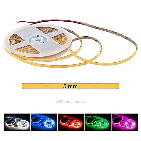 Banda led COB 5mm 384 led/m [2]