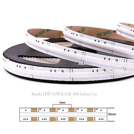 Banda led COB RGB 840 led/m 12V [3]