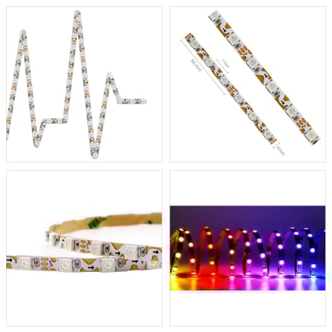 Banda Led SMD - Banda led digitala zig zag WS2812
