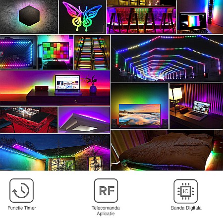 Controler muzical 8 canale banda led digitala SP608E [1]