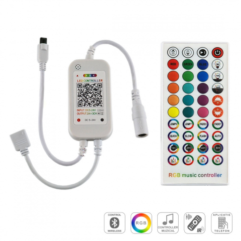 controler muzical rgb cu telecomanda si bluetooth [1]