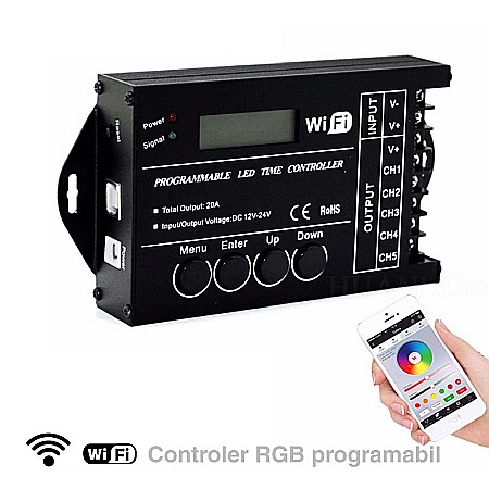Controller Led - Controler programabil RGB timp TC421 WiFi cct