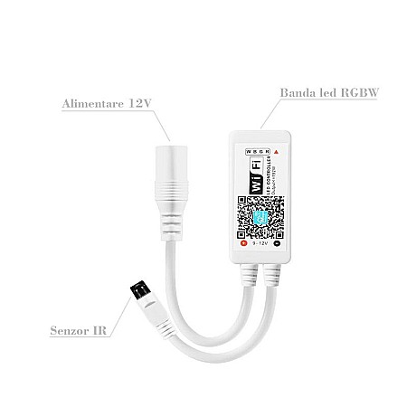 Controler RGBW WiFi + IR 12V 24V [0]