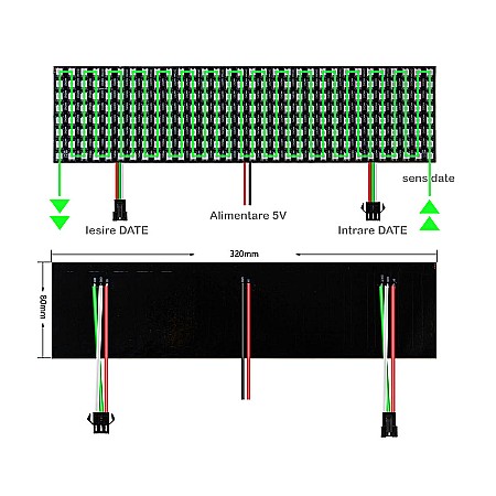 Matrice led adresabil 8x32 WS2812B [2]