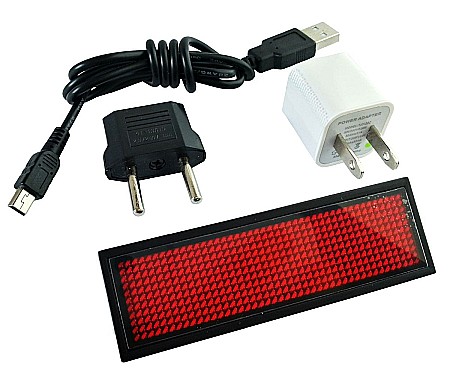 Mini panou publicitar cu led-uri tip insigna [3]