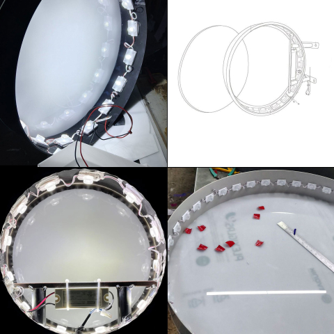 Modul led cu lupa iluminare cant [3]