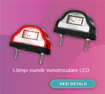 Lampi numar inmatriculare LED