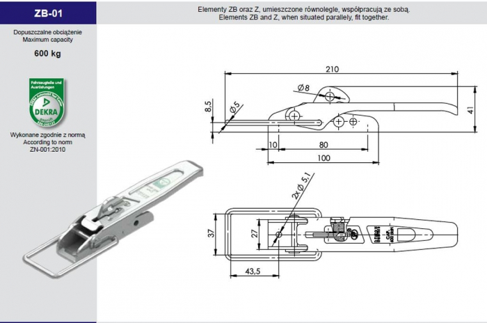 Contraplaca inchizator oblon remorca Z-02 [2]