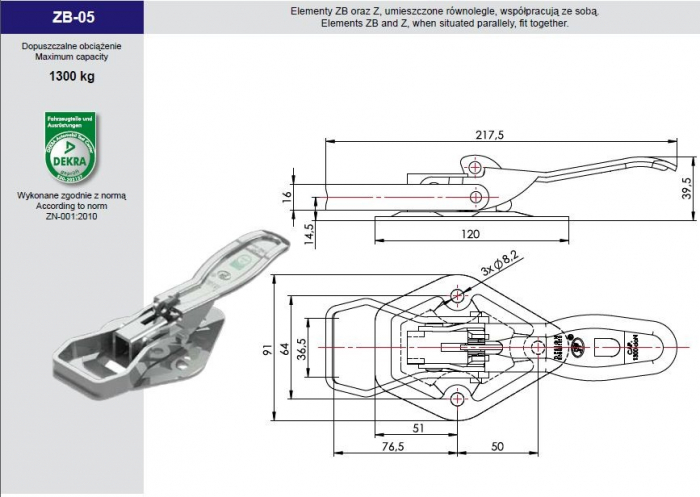 Contraplaca inchizator oblon remorca Z-05 [2]