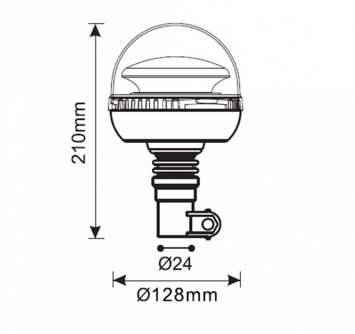 Girofar 45LED FLEX 12-24V [2]