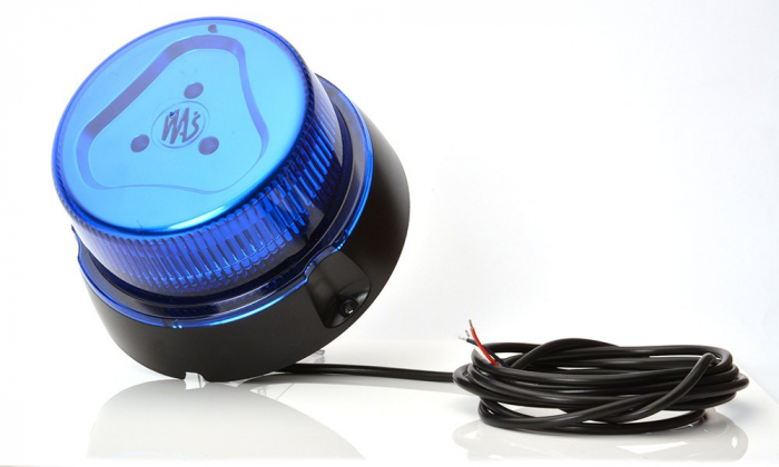 Girofar cu LED 1 functie albastru 12-24V [8]