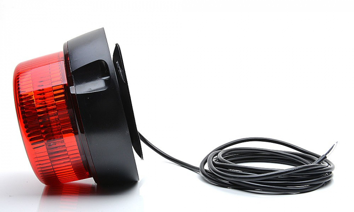 Girofar cu LED 1 functie rosu 12-24V [5]