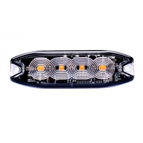 Lampa avertizare stroboscop 4LED portocaliu [3]