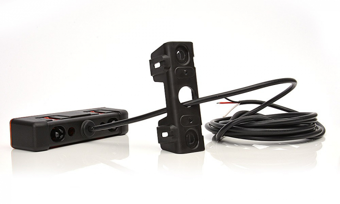 Lampa avertizare stroboscop LED portocaliu 12v-24v [6]