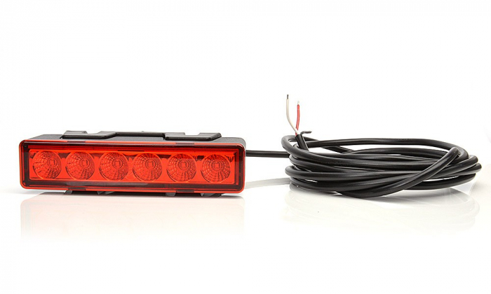 Lampa avertizare stroboscop LED rosu 12v-24v [3]