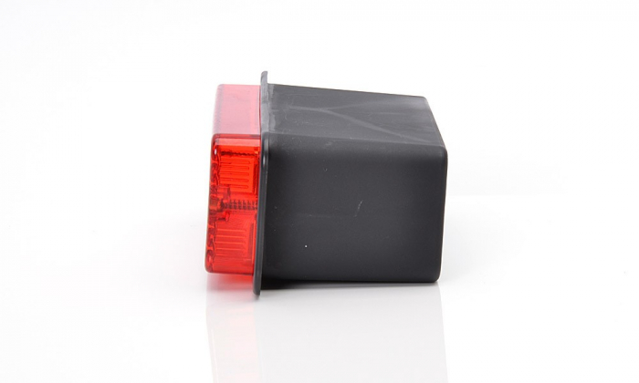 Lampa ceata rosu cu bec 12V-24V [4]