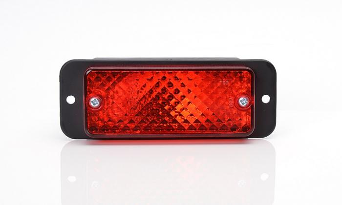 Lampa ceata rosu cu bec 12V-24V [3]