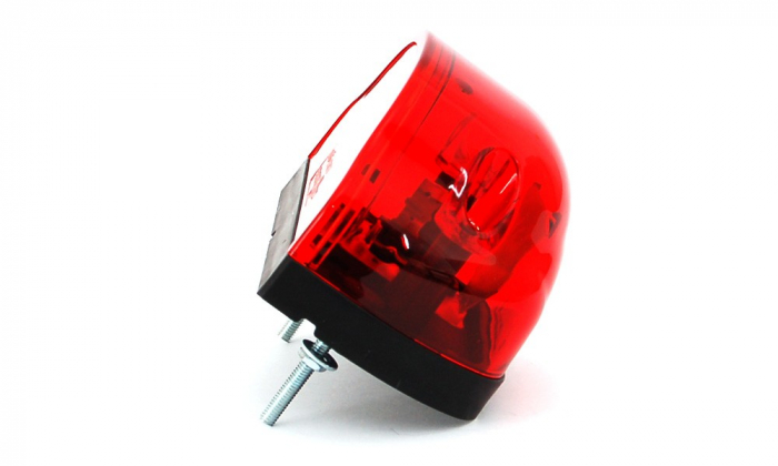 Lampa numar circulatie cu bec rosu 12v-24v [4]