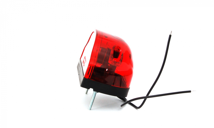 Lampa numar circulatie rosu 2LED 12V-24V [3]
