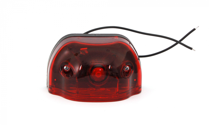 Lampa numar circulatie rosu 2LED 12V-24V [2]
