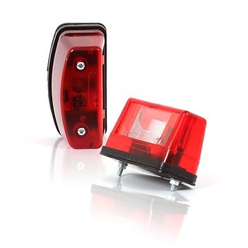 Lampa numar circulatie rosu cu bec 12v-24V [1]
