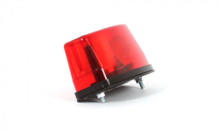 Lampa numar circulatie rosu cu bec 12v-24V [3]