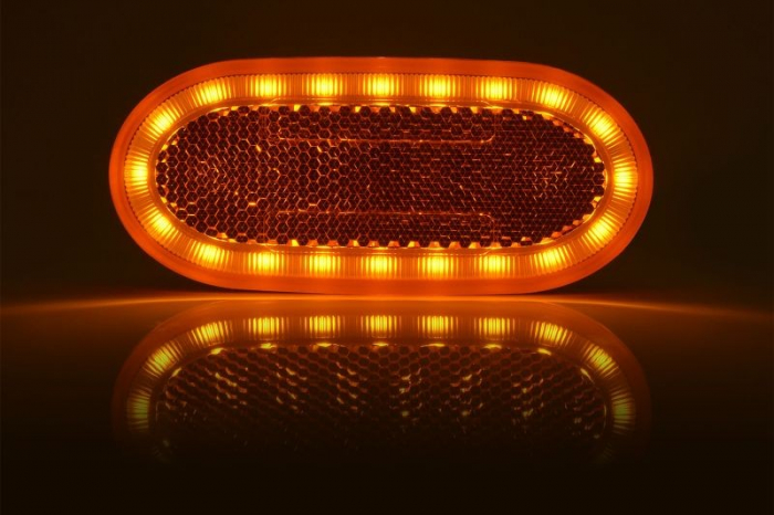 Lampa pozitie 20LED clips2 ORANGE 12-24V [9]