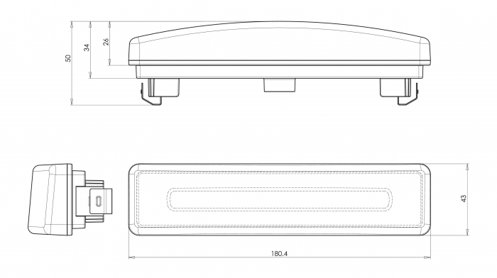 Lampa pozitie  4LED 12V-24V [5]