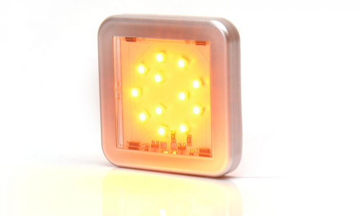 Lampa pozitie laterala 12LED patrat 12v-24v [2]