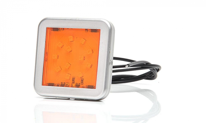 Lampa pozitie laterala 12LED patrat 12v-24v [5]