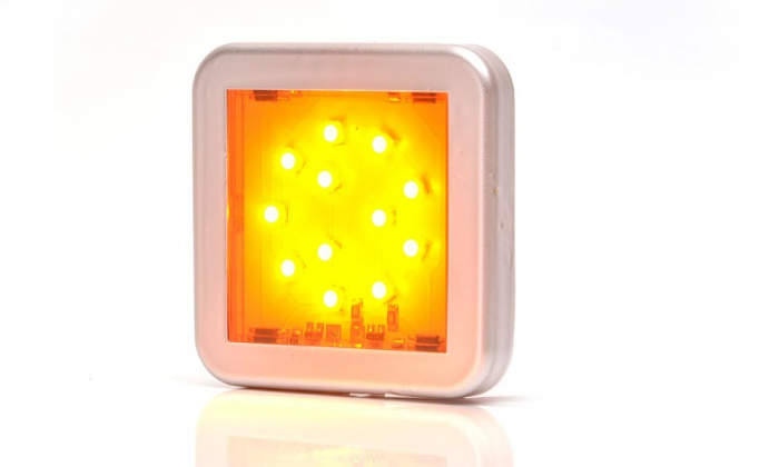 Lampa pozitie laterala 12LED patrat 12v-24v [2]