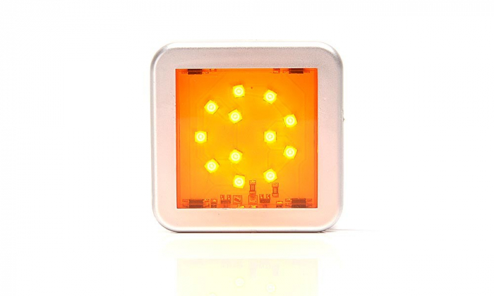 Lampa pozitie laterala 12LED patrat 12v-24v [3]