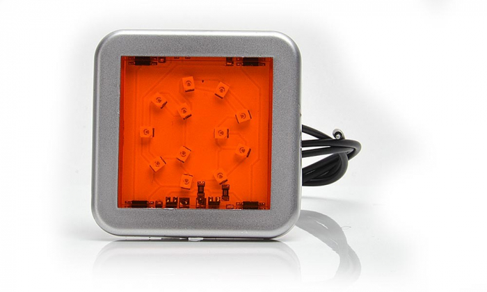 Lampa pozitie laterala 12LED patrat 12v-24v [4]