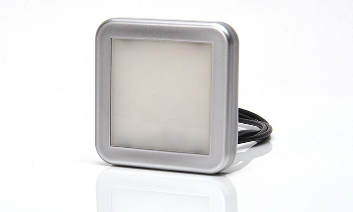 Lampa pozitie laterala 12LED patrat mat 12v-24v [4]