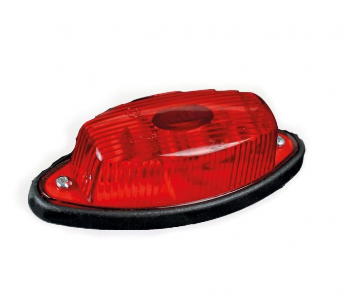 Lampa pozitie ovala cu bec rosu 12v-24v [2]