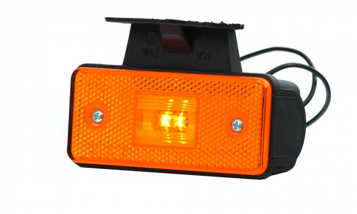 Lampa pozitie semiremorca laterala LED K cu suport 12v-24v [3]