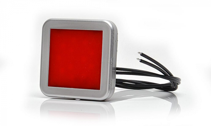 Lampa pozitie spate 12LED patrat mat 12V-24V [5]