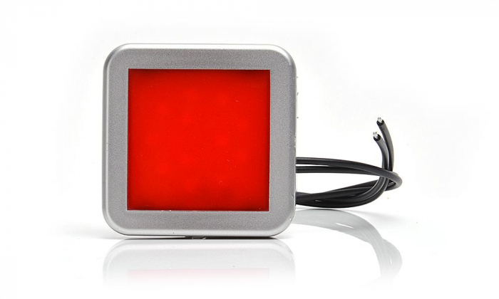 Lampa pozitie spate 12LED patrat mat 12V-24V [4]