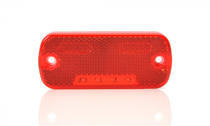 Lampa pozitie spate oval rosu 4LED 12-24V [6]