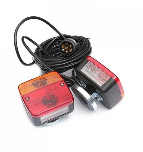 Lampa spate bec cu magnet  cu cablu mufa 7 pini  set [2]