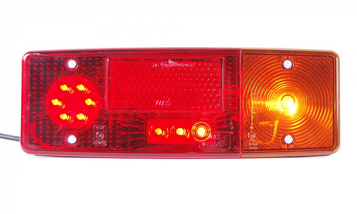 Lampa spate dreptunghiulara combinata LED si bec [2]