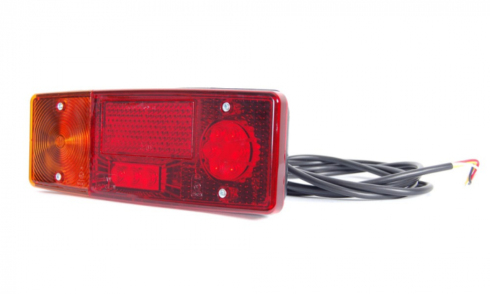 Lampa spate dreptunghiulara combinata LED si bec [3]