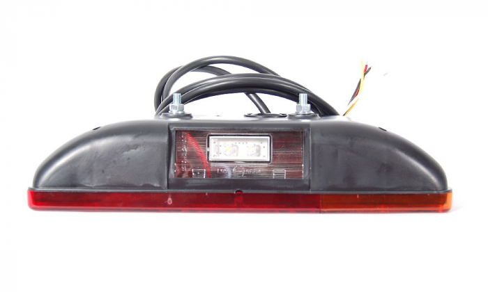 Lampa spate dreptunghiulara combinata LED si bec [5]