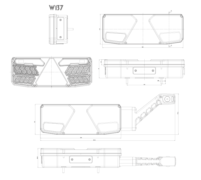 Lampa spate multifunctionala LED NEON 5F 12V-24V [5]