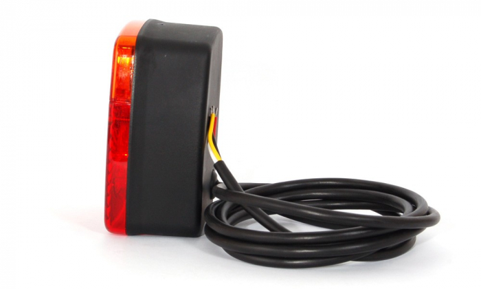 Lampa spate patrat combinat 6LED si bec [3]
