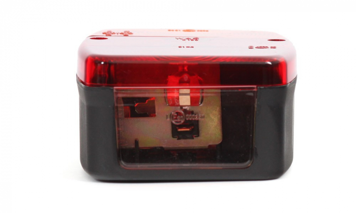 Lampa spate patrat cu bec 12V-24V [6]