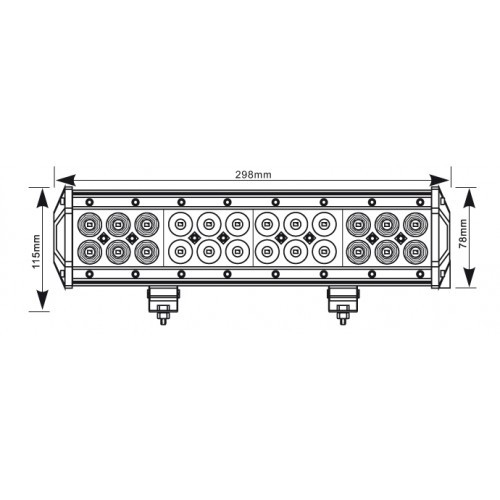 Proiector ledbar camuflaj 24LED 12V-24V  298mm [2]